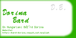 dorina bard business card